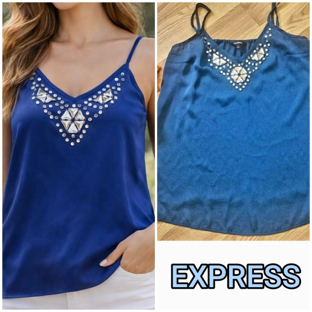 EXPRESS BLUE TANK WITH STONES